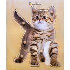 Holz-Puzzle Katze mit gro�en Griffen, ab 2 Jahre