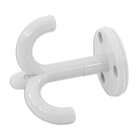 3er Garderobenhaken lichtgrau, 1 St�ck