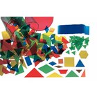 Transparente Legepl�ttchen, 450 Teile in transparenter Kunststoffdose mit Deckel