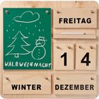 Creativ Kalender � Dauerkalender aus Holz (35 x 35 cm)