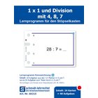 St�pselkarten '1 x 1 und Division mit 4, 8, 7'