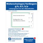 St�pselkarten 'Weiterschwingen/Verl�ngern g/k, d/t, b/p'