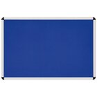 Textiltafel blau mit Alurahmen, 150 x 100 cm