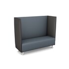 Akustiko Berlin B1 CME (schwer entflammbar), Schallschutzsofa Anthrazit, Farbe Sitzfl�che Titan 033135