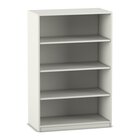 Flexeo� Regal, Dekor wei�, 4 F�cher, HxBxT 143,9x94,4x48 cm, Sockel