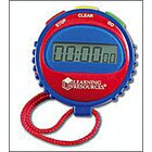 Stoppuhr gro� blau-rot / blau-lila