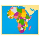 Montessori Puzzlekarte Afrika