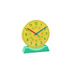 Gro�e Lernuhr gelb-gr�n aus RE-Plastic�