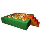 Viereck-Ballbad, 5-teilig GR�N/ROT (ohne B�lle & Rutsche)