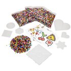Midi-B�gelperlen-Set, 28.000 St�ck mit Vorlagekarten und Steckplatten
