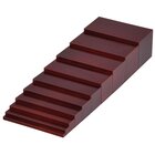 Braune Treppe, 10 h�lzerne Prismen, ab 3 Jahre