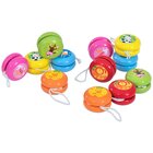 Holz-Jo-Jos, 12 St�ck mit verschiedenen Tierbildern, ab 3 Jahre