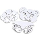 Tiermasken Blanko-Set, Set mit 8 St�ck, ab 5 Jahre