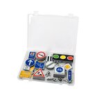 Verkehrszeichen-Satz f�r die Tafel im Koffer 218 Teile, ab 5 Jahre