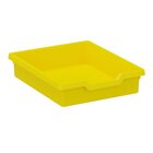 Kunststoffkasten Gr��e III gelb, 31 cm breit, 37 cm tief, 7,5 cm hoch
