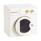 Waschmaschine mit drehbarer Trommel und Bullaugent�r, Krippenspielm�bel