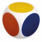 Farbenw�rfel, 10 cm, aus weichem Kunststoff