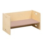 Kubenbank 72 x 36 cm, Sitzfl�che Altrosa