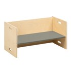 Kubenbank 72 x 36 cm, Sitzfl�che: Fjordgr�n