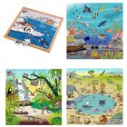 Vokabel-Puzzles Set Lebensr�ume, ab 4 Jahre
