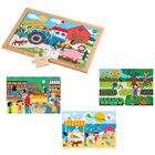 Mathe-Puzzles Zahlengef�hl, 4 Holzpuzzles im Set, ab 3 Jahre