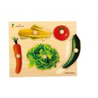 Holz-Puzzle Gem�se mit gro�en Griffen, ab 3 Jahre