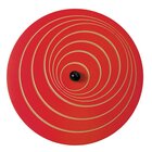 Wandkreisel Welle mit Wandhalterung, blau und rot, 63 cm �,