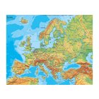 Leinenkarte in Schulausf�hrung, Leinenkarte Europa physisch