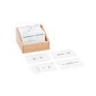 Kasten mit Aufgabenkarten f�r die farbigen Perlenst�bchen, ab 4 Jahre