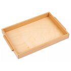 Einfaches Holztablett: mittelgro�, 32 x 22 x 3,5 cm
