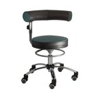 Sanus Gesundheitsstuhl  42-51 cm mit h�henverstellbarer Lehne, Kunstleder gr�n/schwarz, mit Rollstopp