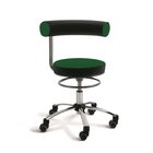 Sanus Gesundheitsstuhl  42-51 cm, Stoff gr�n/schwarz, mit Rollstopp