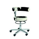 Sanus Gesundheitsstuhl  36-43 cm mit h�henverstellbarer Lehne, Kuhfell original, mit Rollstopp