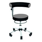 Sanus�-Gesundheitsstuhl 42-51 cm mit h�henverstellbarer Lehne, Stoff grau/schwarz, mit B�rorollen