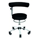Sanus�-Gesundheitsstuhl 42-51 cm mit h�henverstellbarer Lehne, Stoff schwarz, mit B�rorollen