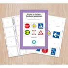 Verkehrszeichen - Kinder im Verkehr, Halbfertig-Material