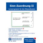 St�pselkarten 'Sinn-Zuordnung II'  ab 2. Klasse