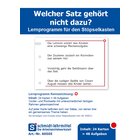 St�pselkarten 'Welcher Satz geh�rt nicht dazu?'