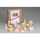 14 geometrische Figuren, Set Geometrische K�rper aus RE-Wood�, 1.-4. Klasse