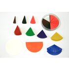 Bruchrechenteile rund (71 Teile) aus RE-Plastic