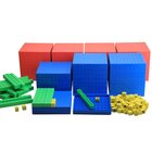 Dezimalmaterial 184 Teile aus Kunststoff, mit 4 Tausenderw�rfel