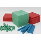 Dienes Grundsortiment aus farbigem ReWOOD�, 121 Teile, in Montessori-Farben