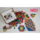 Pattern Blocks, 250 Teile aus RE-Wood� im Karton