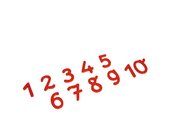 Ausges�gte rote Ziffern kursiv