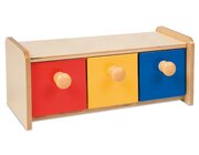 Holzkasten mit drei F�chern 30x12x12cm