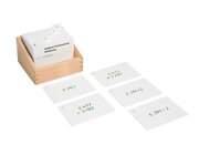 Kasten mit Aufgabenkarten f�r das goldene Perlenmaterial