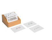 Kasten mit Aufgabenkarten f�r den gro�en Rechenrahmen