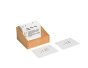 Kasten mit Aufgabenkarten f�r den kleinen Rechenrahmen