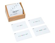 Kasten mit Aufgabenkarten f�r die gro�e Division