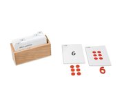 Kasten mit Aufgabenkarten f�r die Ziffern und Chips